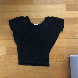 Black comfortable yoga shirt